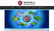 Realizzazione con WebsiteX5 12 di un sito nuovo, con template responsive visibile sui dispositivi mobili, per F.lli Marinelli