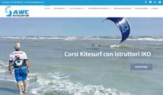 Realizzazione sito nuovo in wordpress posizionato SEO per Corsi kitesurf riviera romagnola
