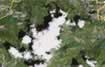 Zona del Monte Cimone vista dal satellite